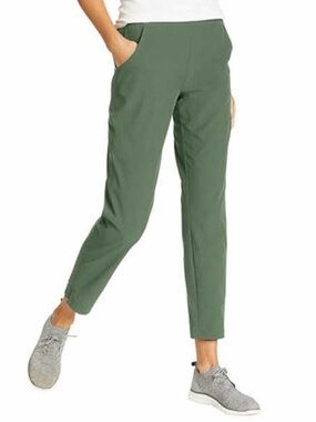 Eddie Bauer Women’s Traveler Ankle Pants Olive Green